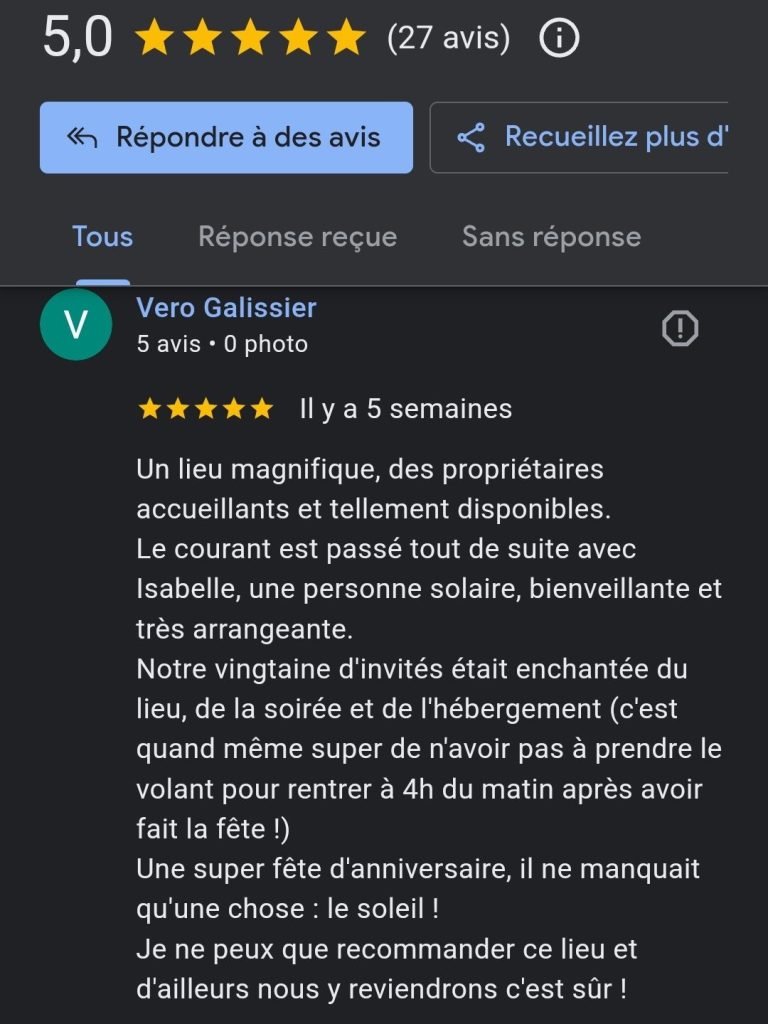 Avis Domaine de Mimart